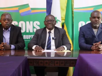 Aimé Mapangou, secrétaire général du parti Ensemble pour le Gabon (EPG)