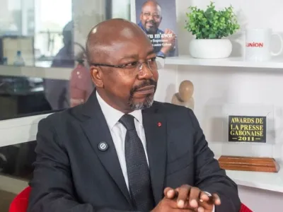 Alain Claude Bilie-By-Nzé, président du parti Ensemble pour le Gabon (EPG)