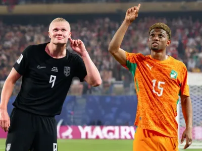 Amad Diallo, footballeur international ivoirien et Erling Haaland footballeur international norvégien