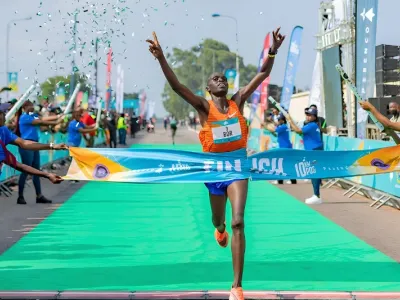 Athlète du 10 km pog