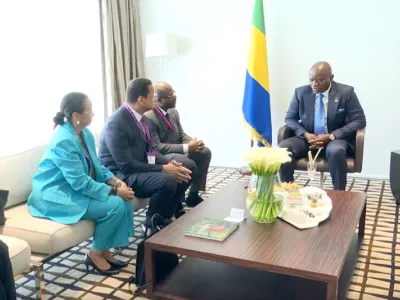 Brice Clotaire Oligui Nguema, président du Gabon et les membre du groupe SIFCA