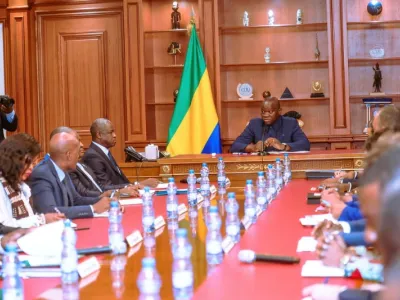 Brice Clotaire Oligui Nguema, président du Gabon, les membres du gouvernement et les directeurs généraux des administrations publiques