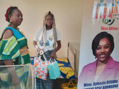 Distribution des kits aux jeunes mamans