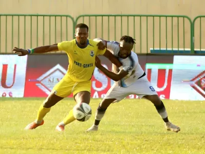 Djoe Boussougou, footballeur du Stade Mandji