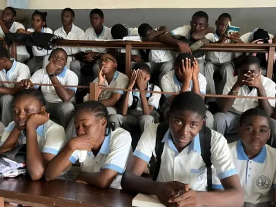 Élèves du Lycée Nelson Mandela