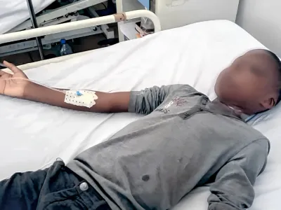 Enfant battu par sa mère
