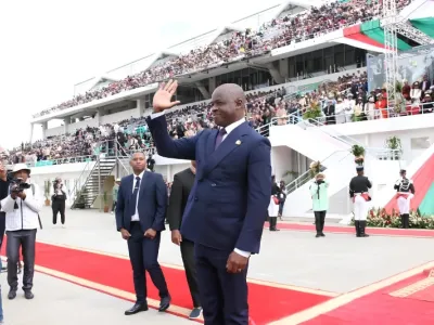 Hermann Immongault, vice-président du gouvernement gabonais à Madagascar