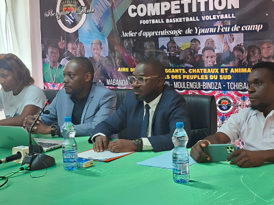 Les responsables du concept ‘’Ibengunu ô Dimbu’’ lors de la conférence de presse