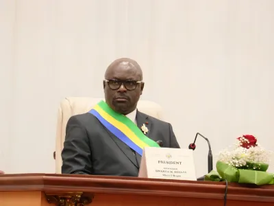 Michel Régis Onanga Ndiaye, président de l'Assemblée nationale