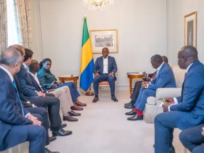 Entretien entre le président de la République, Brice Clotaire Oligui Nguema, et le directoire du consortium Omega.