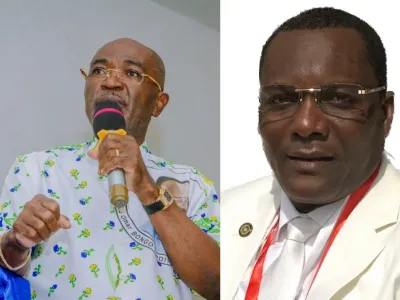 Entre le directoire conduit par Blaise Louembe et les positions d’Ali Akbar Onanga Y’Obegue, le PDG est bien mal en point. ©  Minkoh Malkolm