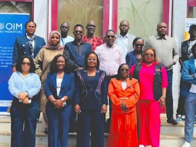 Participants après l’ouverture du séminaire sur la migration à Dakar