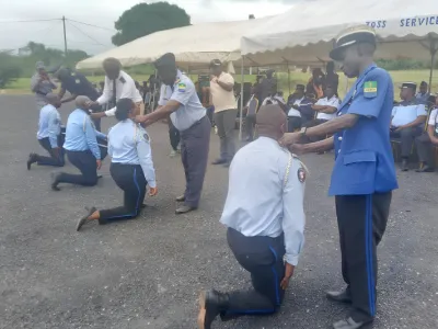 Cérémonie officielle de port de galon de la gendarmerie à Mvengue
