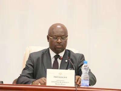 Régis Onanga Ndiaye, président de l’Assemblée nationale