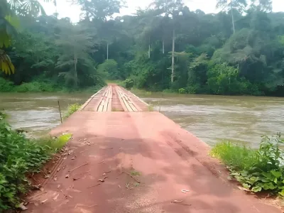 La rivière Ngounié, au quartier Issinga, où l’infortuné a perdu la vie