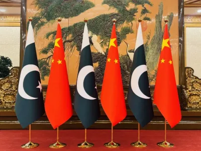 Drapeaux Chine-Pakistan