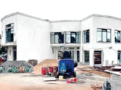 Structure sanitaire en construction