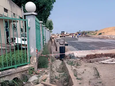 Travaux sur le boulevard de la Transition