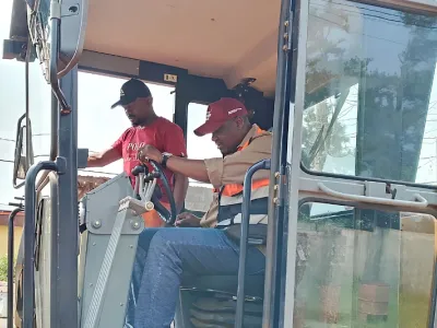 Travaux sur les voiries de Moanda