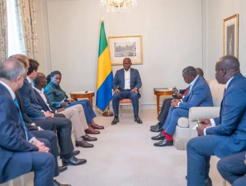 Entretien entre le président de la République, Brice Clotaire Oligui Nguema, et le directoire du consortium Omega.