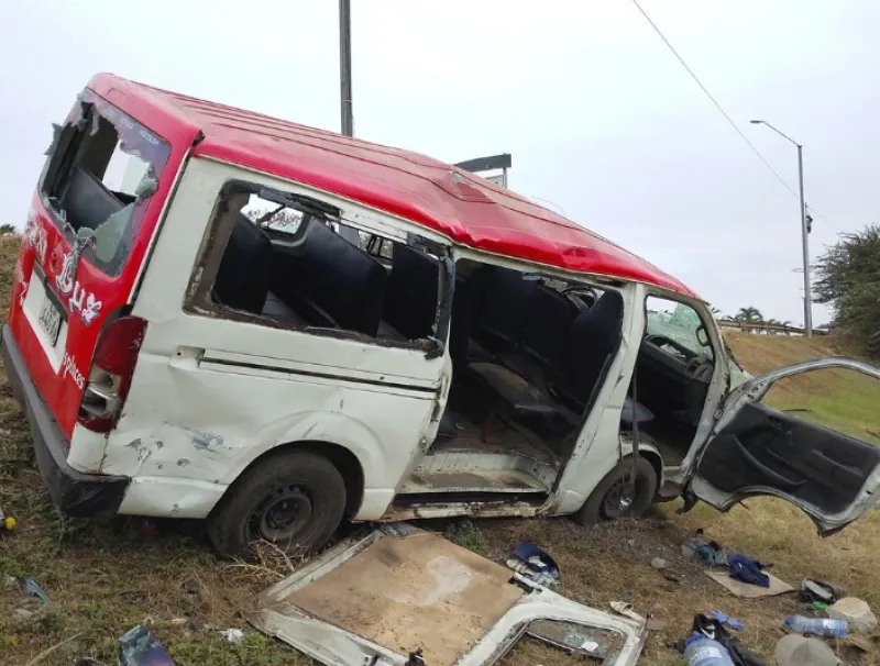 Le taxi-bus au sortir de l’impact mortel
